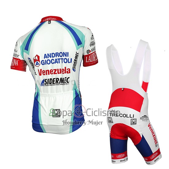 Androni Giocattoli Ropa Ciclismo Culotte Corto 2014 Hombre Mangas Cortas Blanco